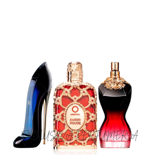 Orientica Amber+Good Girl+Gaultier La Be