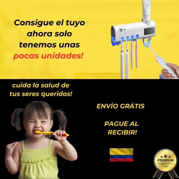Soporte Cepillos Dispensador Crema Denta