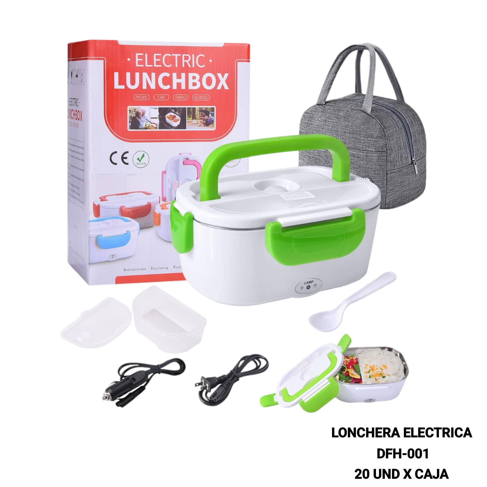 LONCHERA ELECTRICA DUAL CARRO Y HOGAR